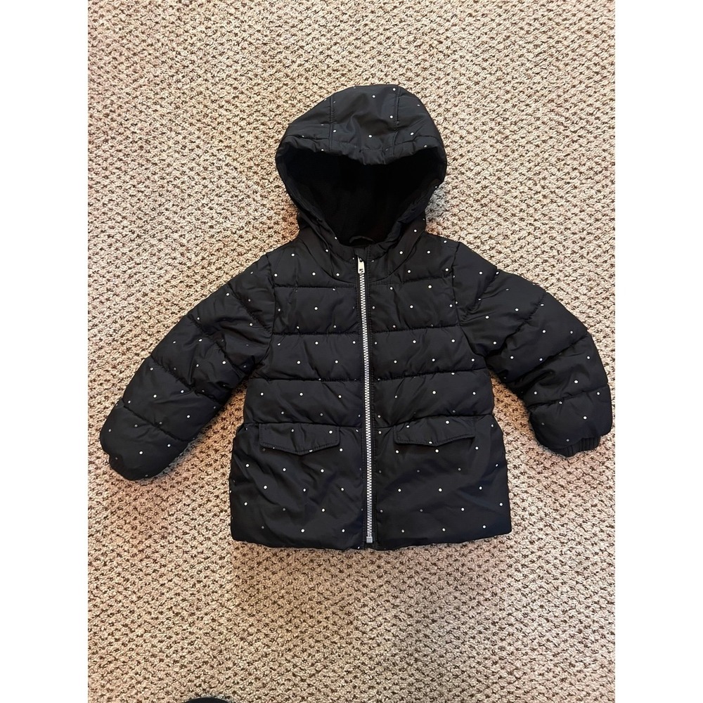 Old Navy Toddler Girls Winter Jacket Size 4T Puffer Hooded